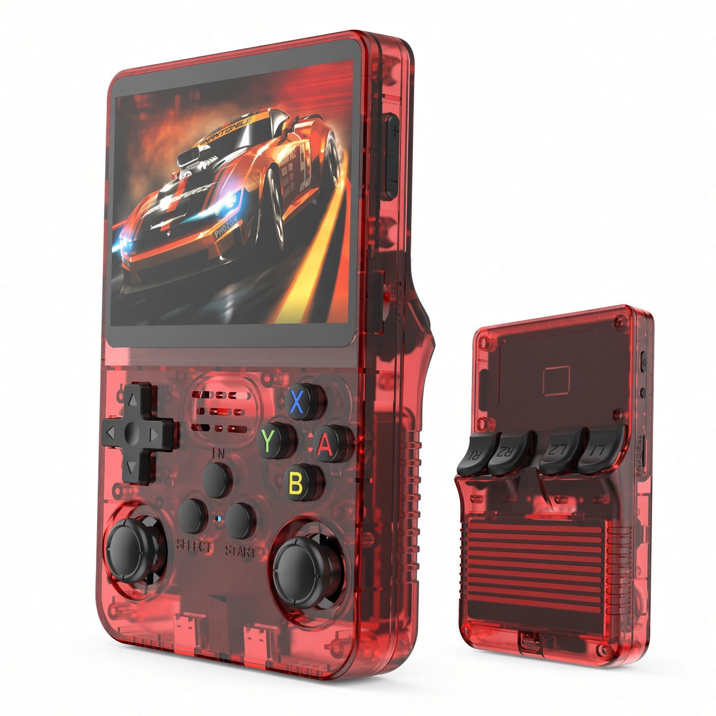 R36S handheld game console for travel and portable gaming
