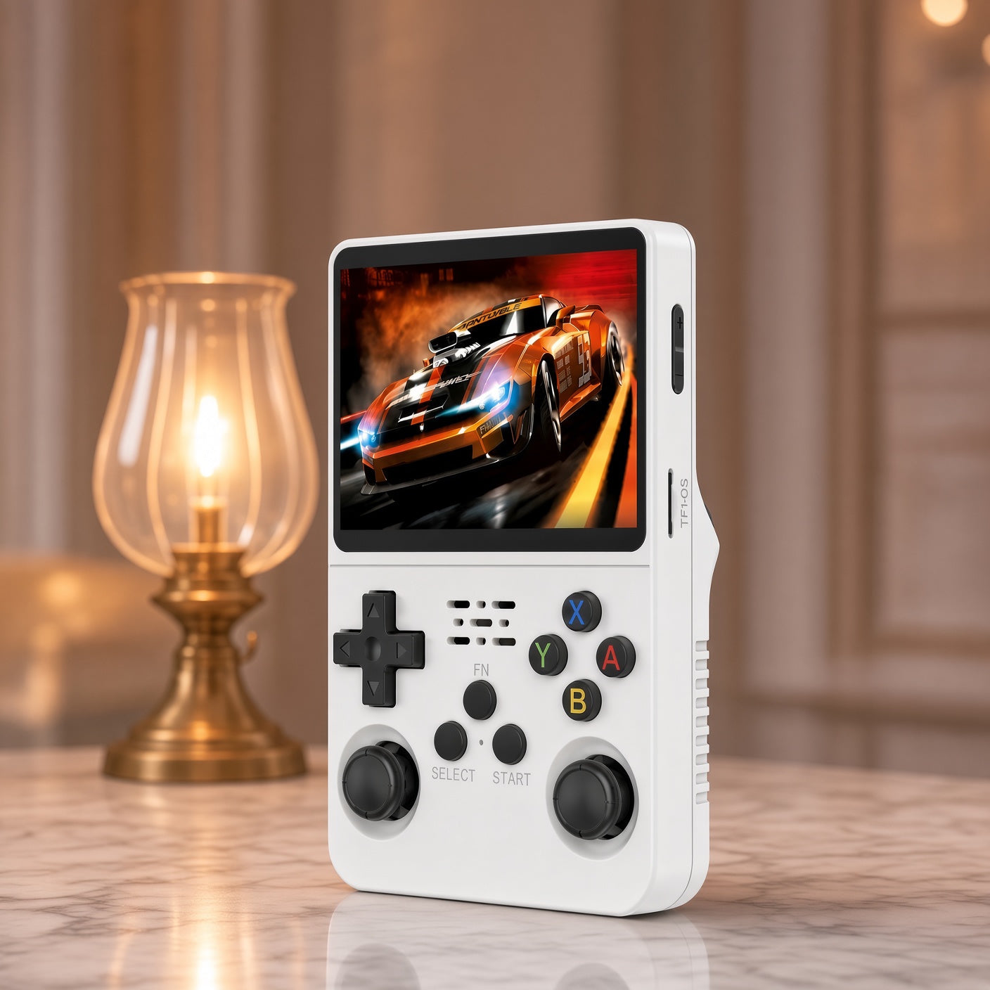 R36S retro handheld game console with 3.5-inch display